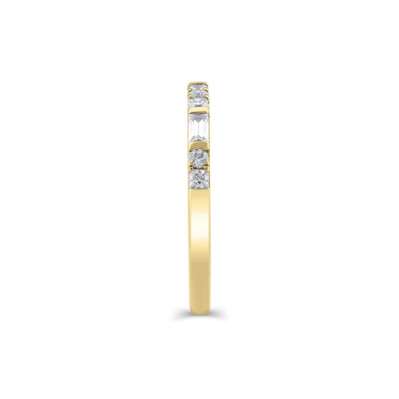 Lab Grown Diamond Mixed Shape Anniversary Band in 10K Yellow Gold &#40;1/2 ct. tw.&#41; – Image 3 of 3