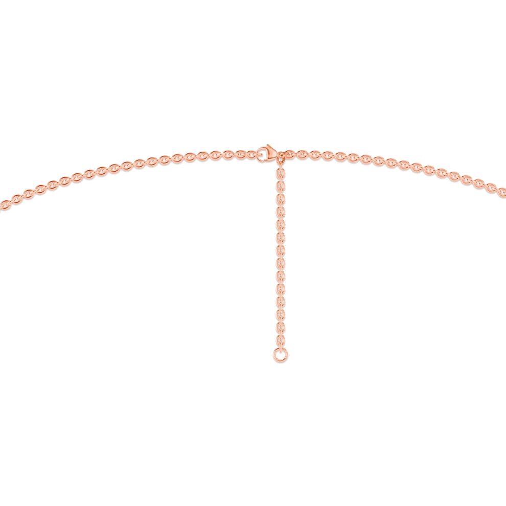 Lab Grown Diamond Tennis Necklace in 10K Rose Gold (3 ct. tw.) – Image 2 of 4
