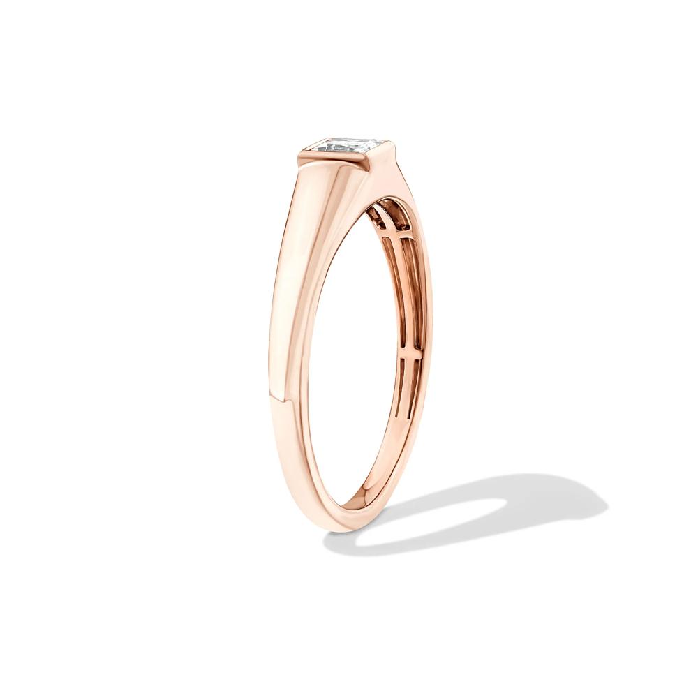 Lab Grown Diamond Princess-Cut Promise Ring in 10K Rose Gold (1/3 ct. tw.) – Image 3 of 4