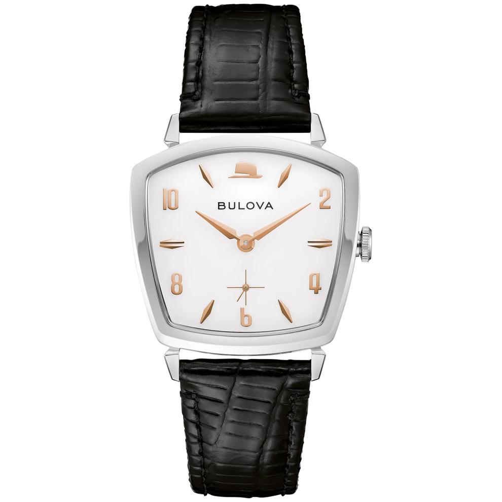 Men's Frank Sinatra Watch With a Black Leather Strap – Image 1 of 3