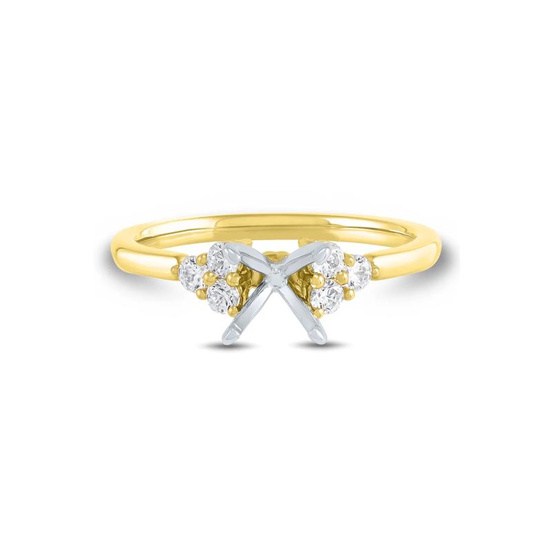 Lab Grown Diamond Semi-Mount in 14K Yellow Gold &#40;1/4 ct. tw.&#41; &#40;Setting Only&#41; – Image 4 of 6