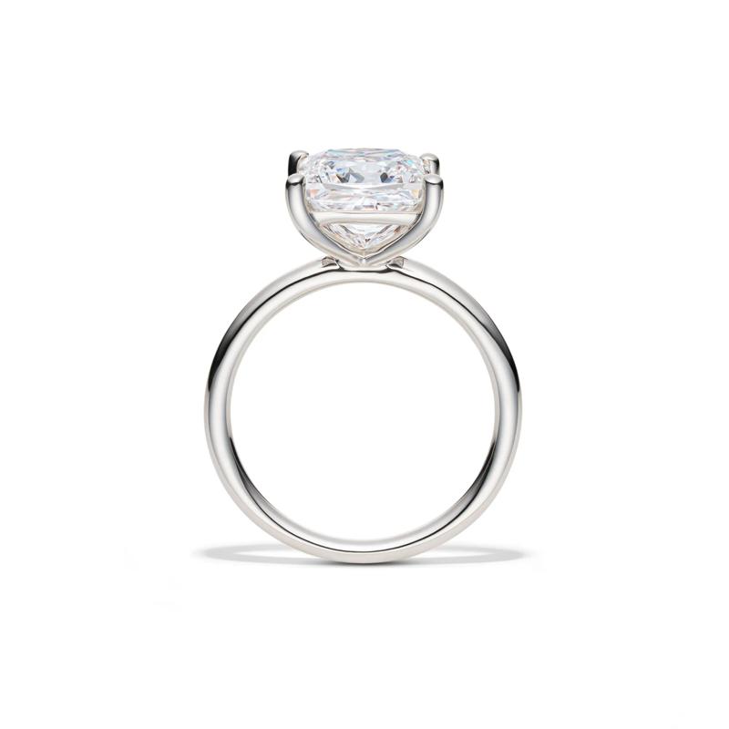 Lab Grown Diamond Princess-Cut Solitaire Engagement Ring in Platinum (4 ct.) – Image 2 of 4