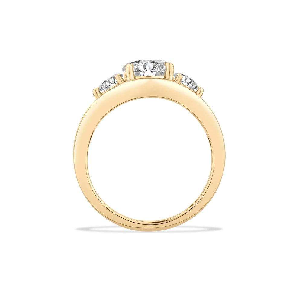 Diamond Three-Stone Engagement Ring in 18K Yellow Gold (2 ct. tw.) – Image 2 of 4