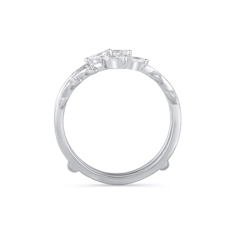Lab Grown Diamond Round and Marquise Insert in 14K White Gold &#40;3/8 ct. tw.&#41; – Image 2 of 3
