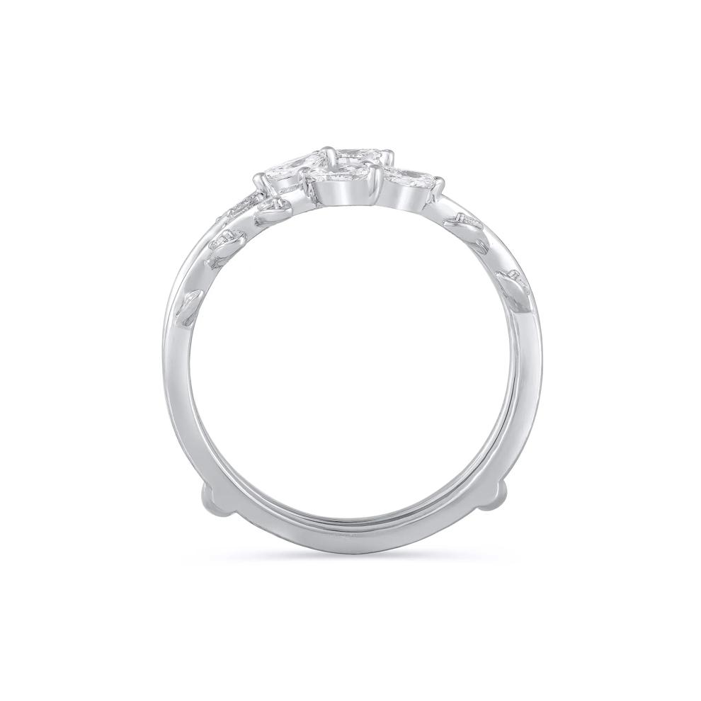 Lab Grown Diamond Round and Marquise Insert in 14K White Gold (3/8 ct. tw.) – Image 2 of 3
