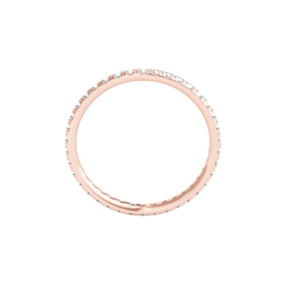 Lab Grown Diamond Comfort Fit Eternity Band in 14K Rose Gold (1/2 ct. tw.) – Image 2 of 3
