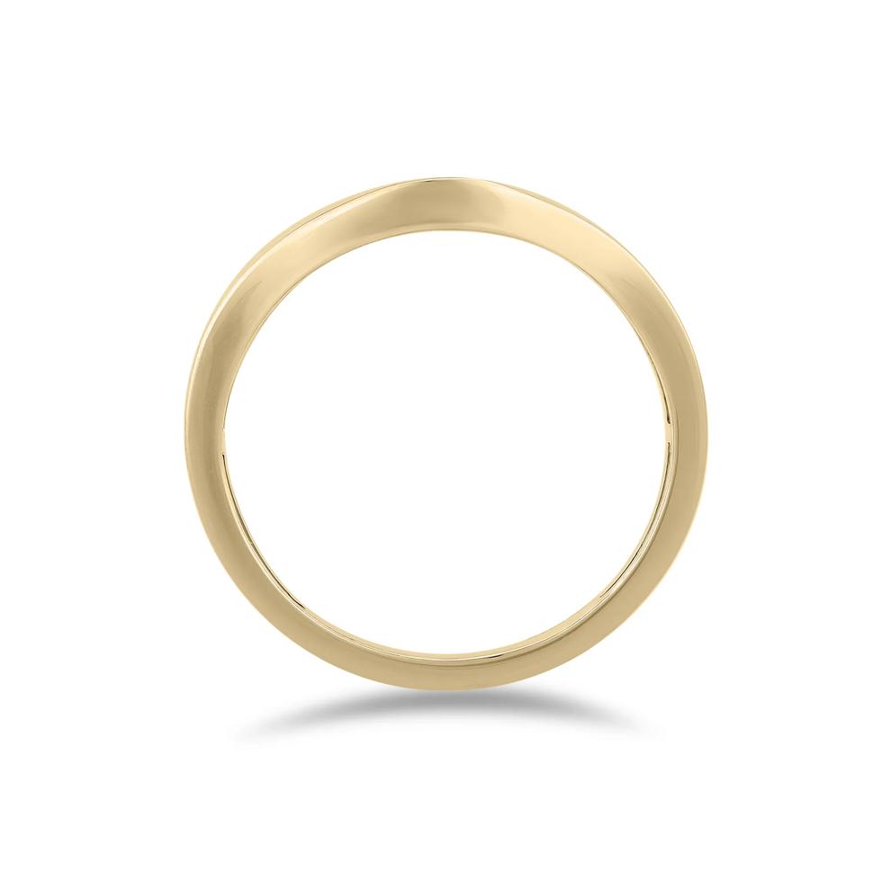 Plain 5MM Contour Band in 10K Yellow Gold – Image 2 of 4