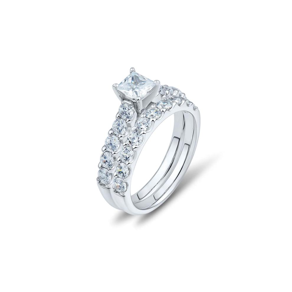 2 ct. tw. Diamond Engagement Ring Set in 14K White Gold – Image 4 of 8