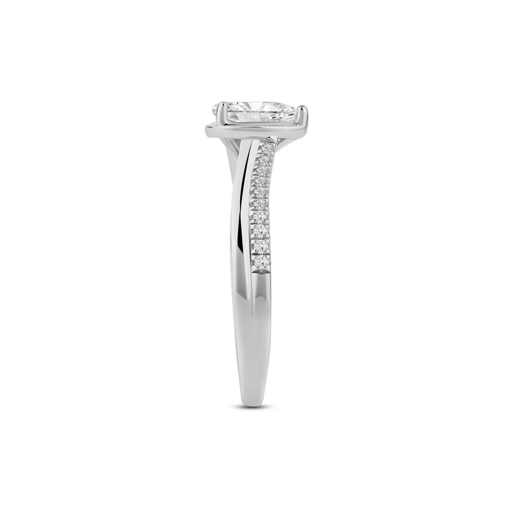 Pear-Shaped Diamond Engagement Ring in 14K White Gold (5/8 ct. tw.) – Image 3 of 4