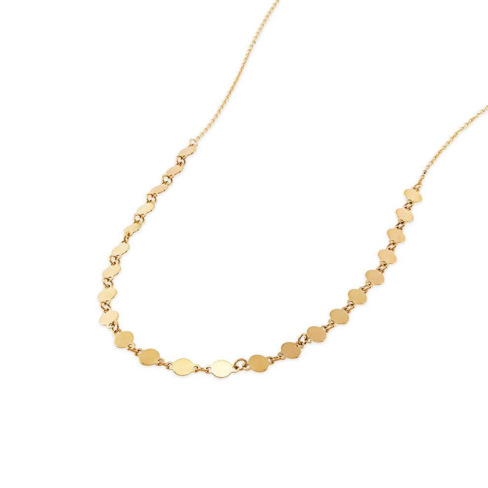 Multi-Disc Cable Chain in 14K Yellow Gold, 3.5mm, 18" – Image 4 of 4