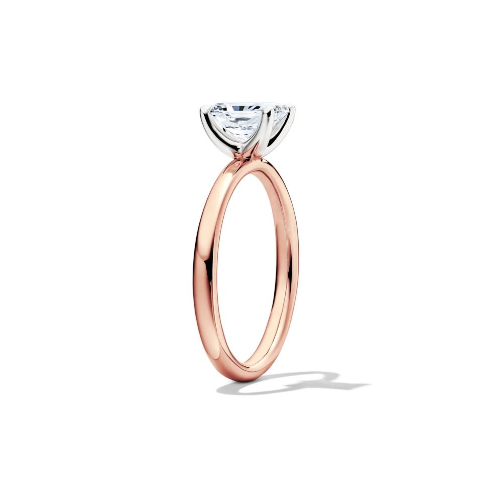 Diamond Radiant-Cut Solitaire Engagement Ring in 14K Rose Gold (1 ct.) – Image 3 of 5