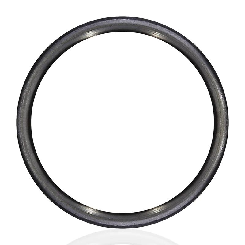 Men&#39;s Wirebrush Finish Band in Tantalum, 8MM – Image 2 of 3