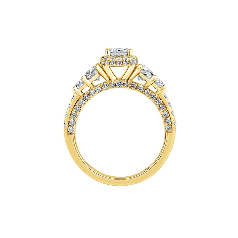 Hailey Lab Grown Diamond Engagement Ring in 14K Yellow Gold &#40;3 ct. tw.&#41; – Image 2 of 4
