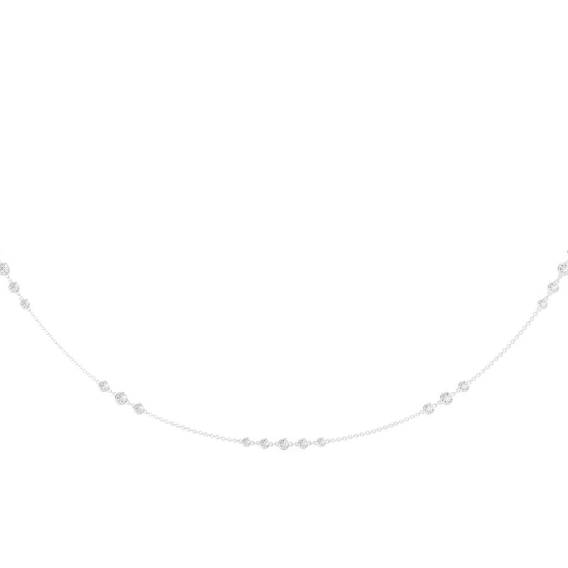 Diamond Opera Station Necklace in 18K White Gold &#40;5 ct. tw.&#41; – Image 1 of 3