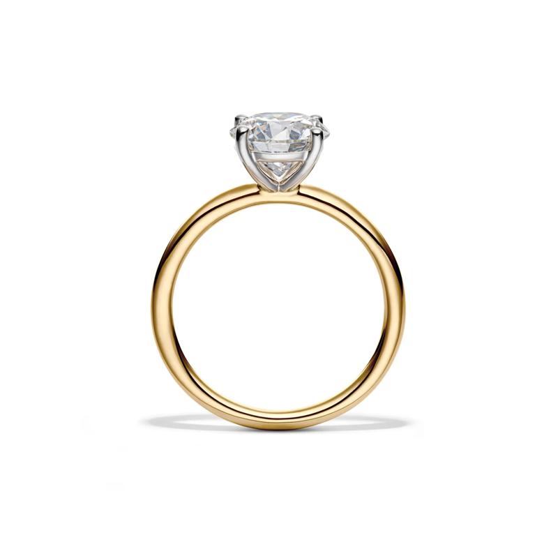 Lab Grown Diamond Round Solitaire Ring in 14K Yellow Gold &#40;2 ct.&#41; – Image 2 of 4