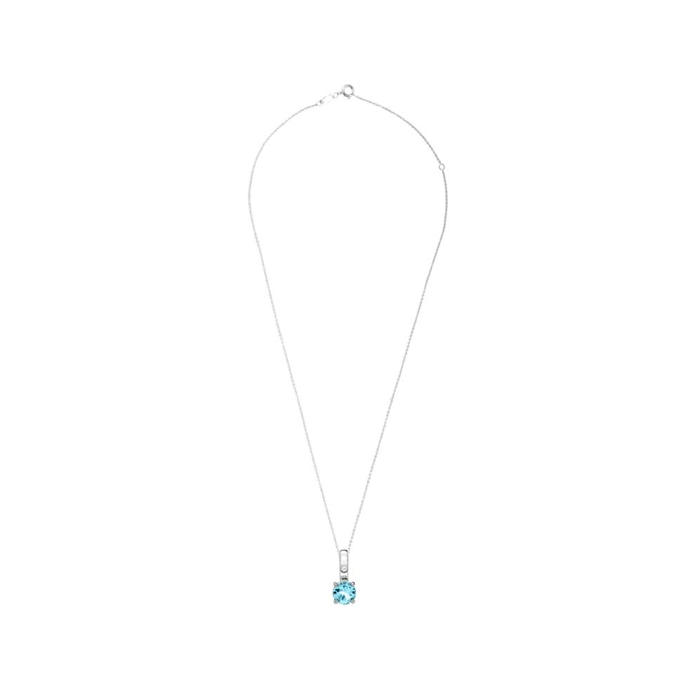 Sky Blue Topaz &amp; Diamond Accent Pendant &amp; Earrings Boxed Set in Sterling Silver – Image 6 of 7