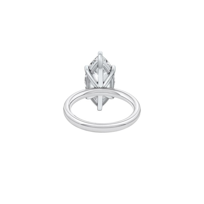 Lab Grown Diamond Marquise Solitaire Engagement Ring in 14K White Gold (5 ct.) – Image 4 of 4