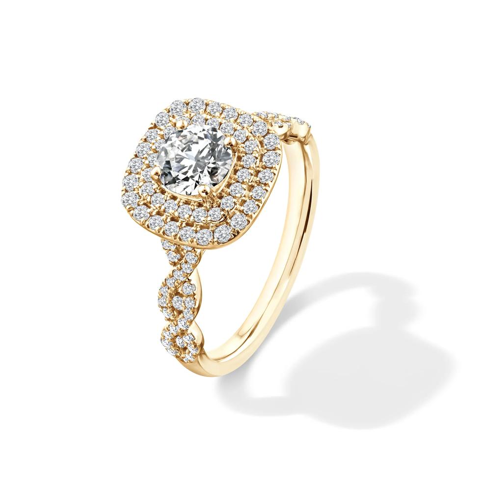 Lab Grown Diamond Engagement Ring in 10K Yellow Gold (1 1/5 ct. tw.) – Image 4 of 4