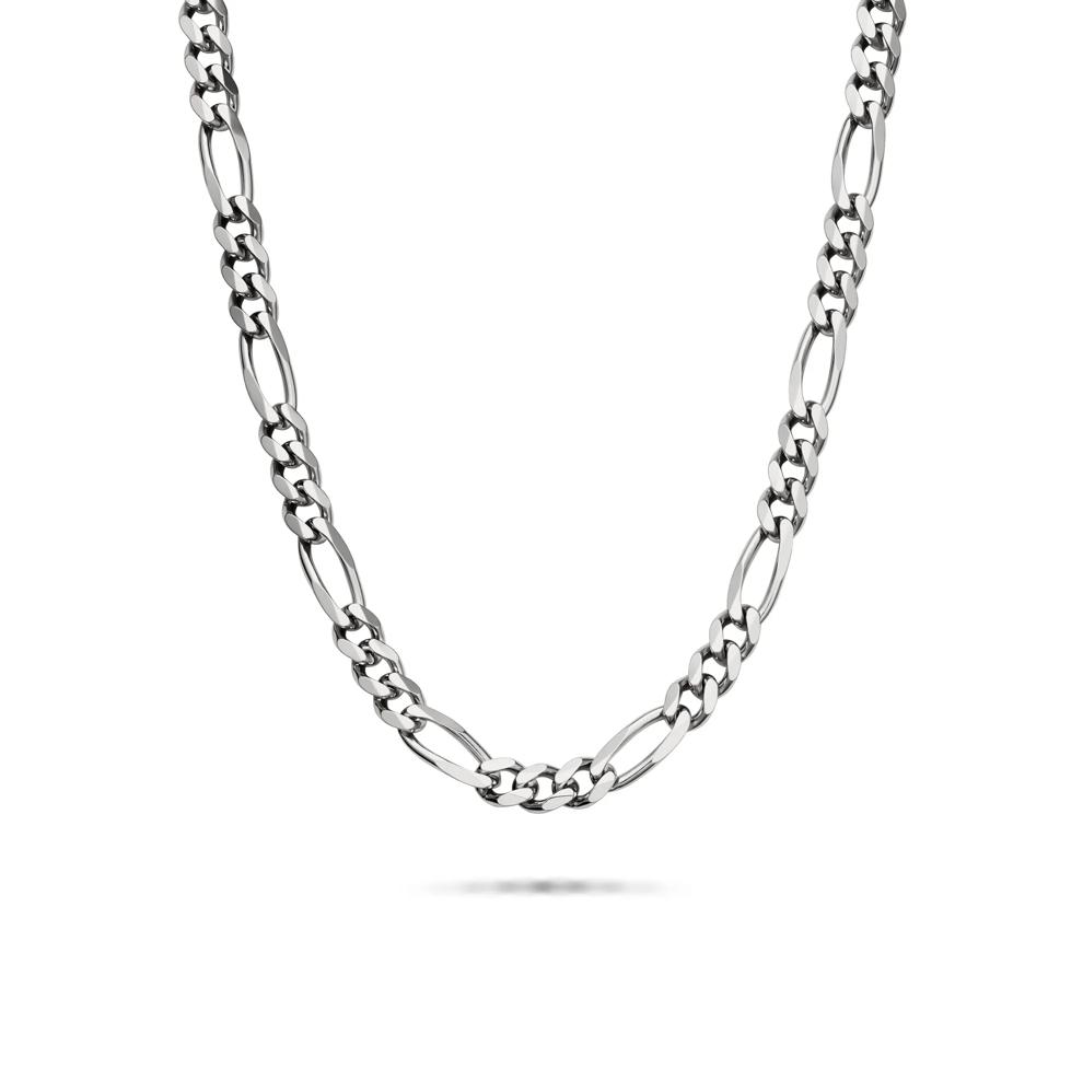 Figaro Chain in Sterling Silver, 24" – Image 1 of 5