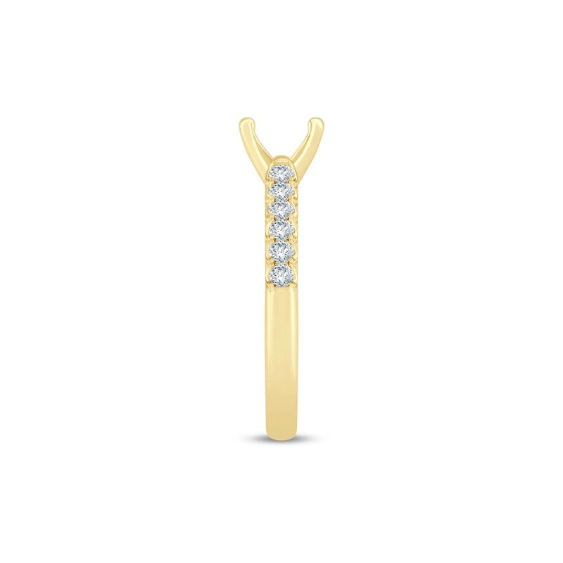 Lab Grown Diamond Semi-Mount Ring in 14K Yellow Gold &#40;1/2 ct. tw.&#41; – Image 6 of 6