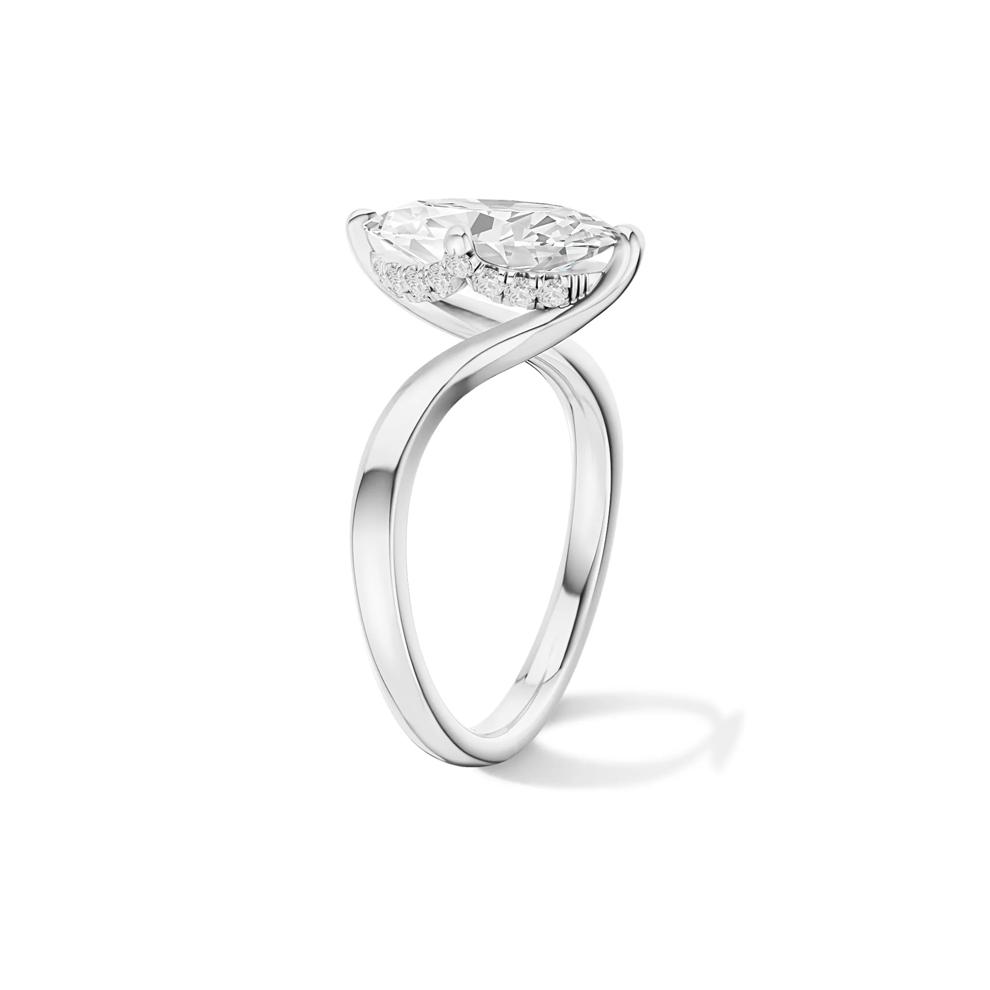 Andi Lab Grown Diamond Moval Engagement Ring in 14K White Gold (2 1/7 ct. tw.) – Image 3 of 4