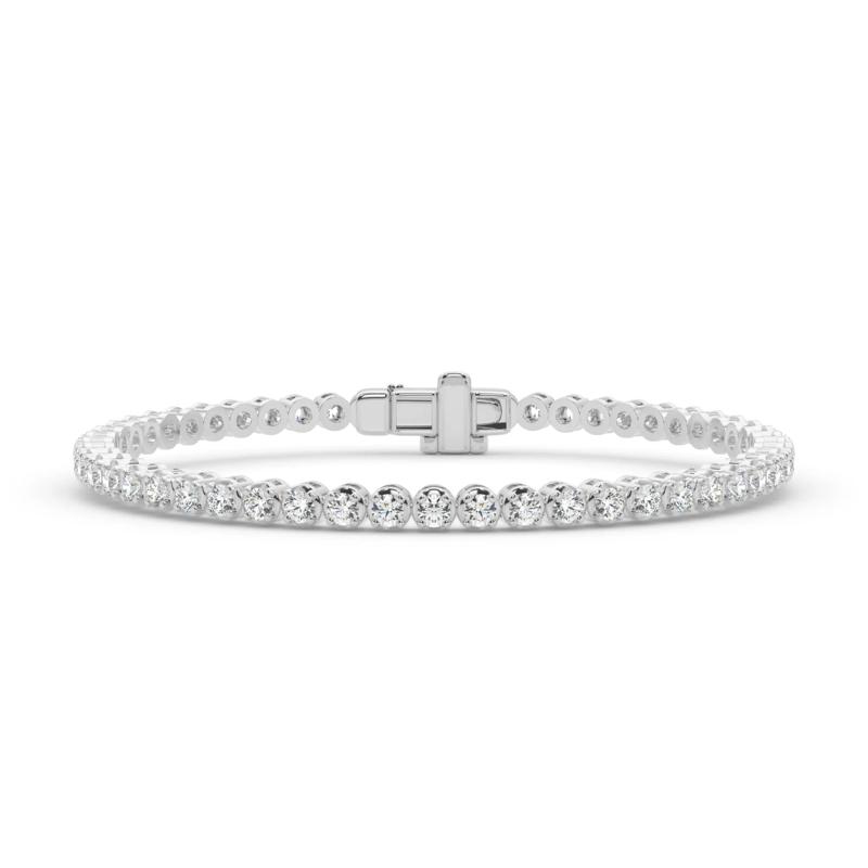Diamond Tennis Bracelet in 10K White Gold &#40;3 7/8 ct. tw.&#41; – Image 1 of 4