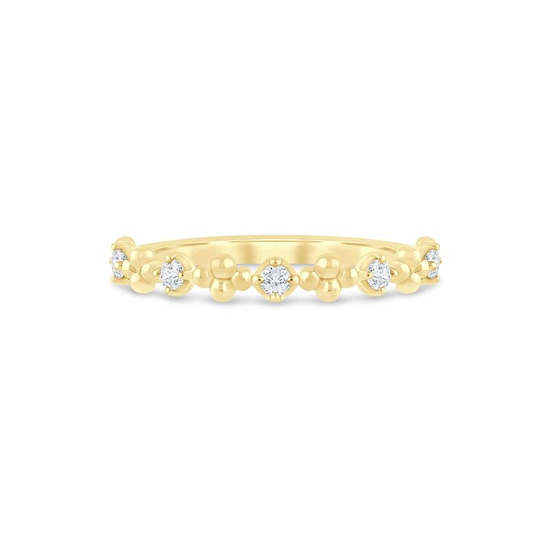 Lab Grown Diamond Stack Band in 10K Yellow Gold &#40;1/8 ct. tw.&#41; – Image 1 of 3