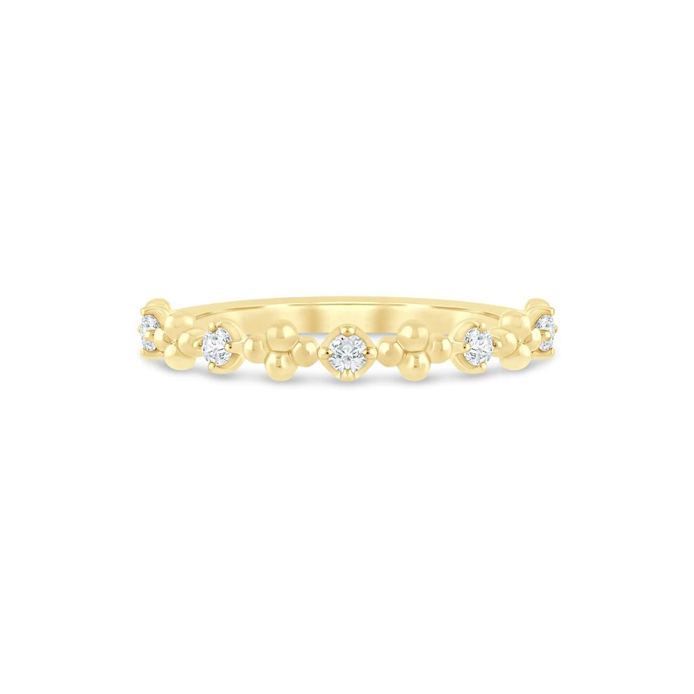 Lab Grown Diamond Stack Band in 10K Yellow Gold (1/8 ct. tw.) – Image 1 of 3