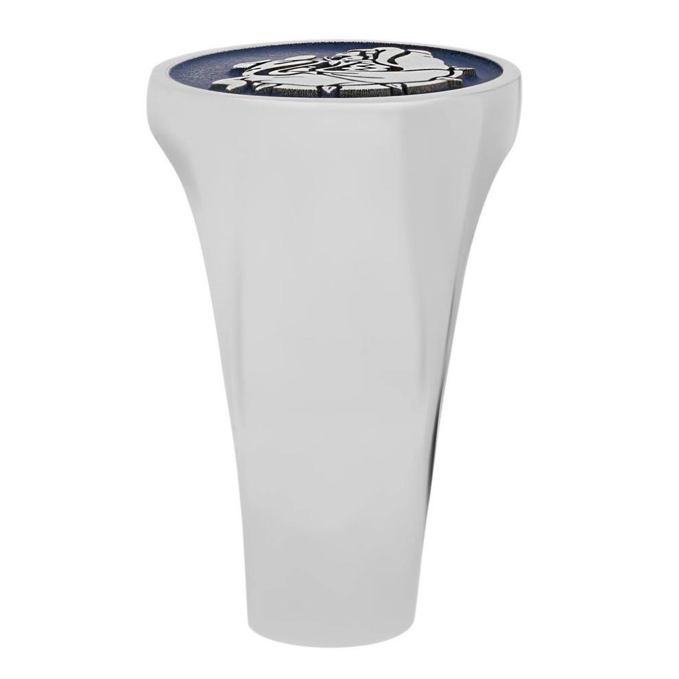 Oval Gonzaga Bulldog Signet Ring in Palladium Silver – Image 3 of 3