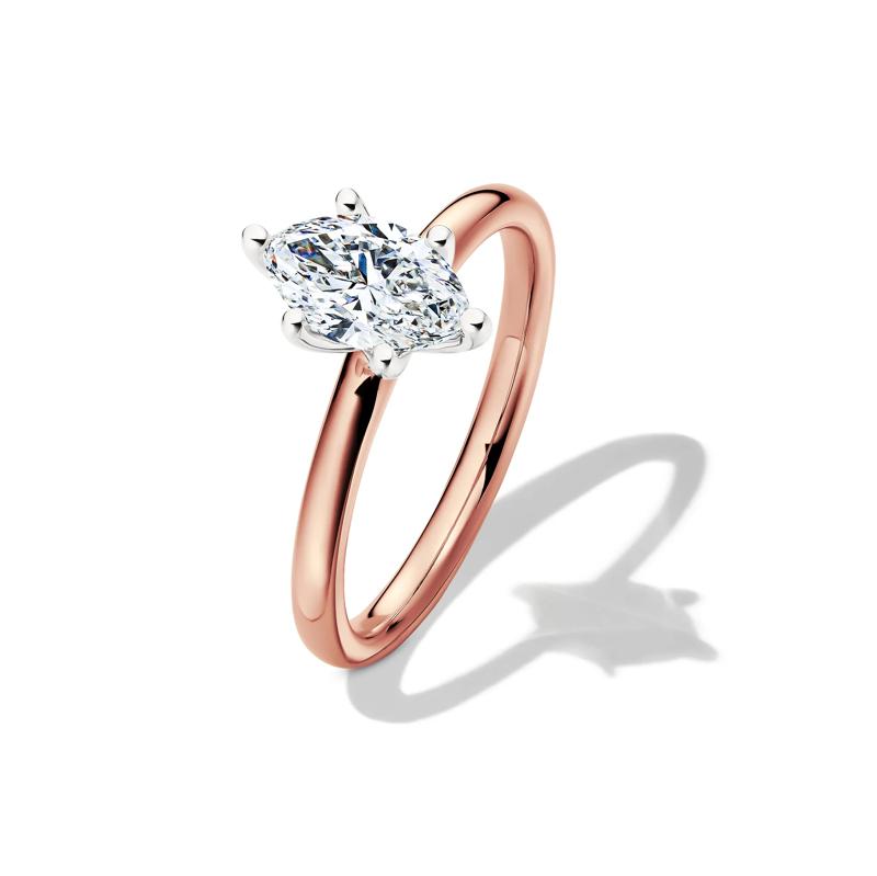 Diamond Marquise Solitaire Engagement Ring in 14K Rose Gold (1 ct.) – Image 4 of 5