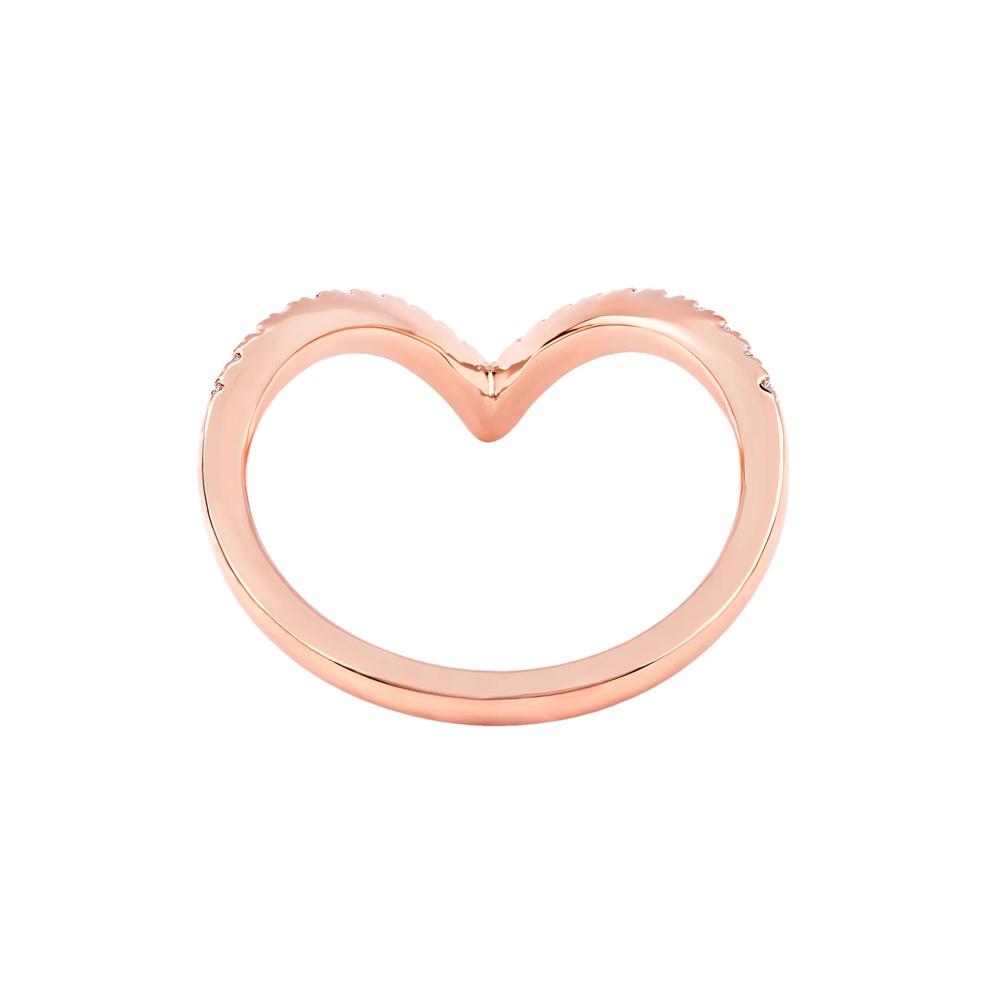 Ellis Lab Grown Diamond Chevron Band in 14K Rose Gold (1/4 ct. tw.) – Image 4 of 5