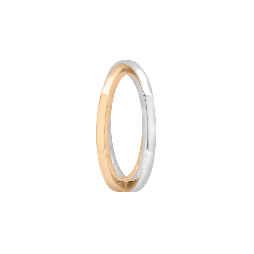 Two-Tone 'X' Ring in Vermeil – Image 3 of 7