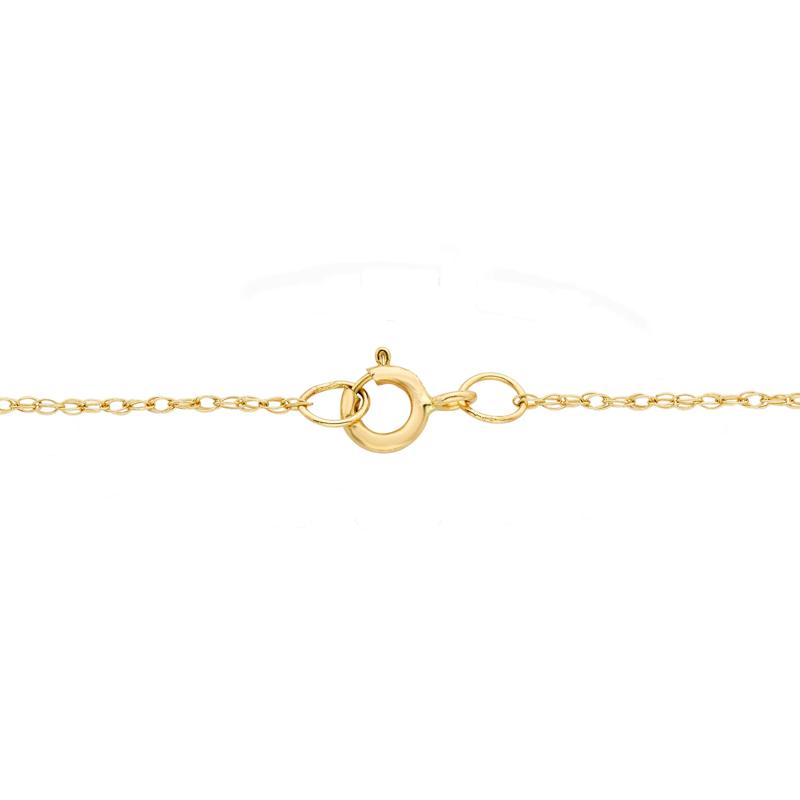 Diamond Heart Cross Pendant in 10K Yellow Gold &#40;1/10 ct. tw.&#41; – Image 3 of 3