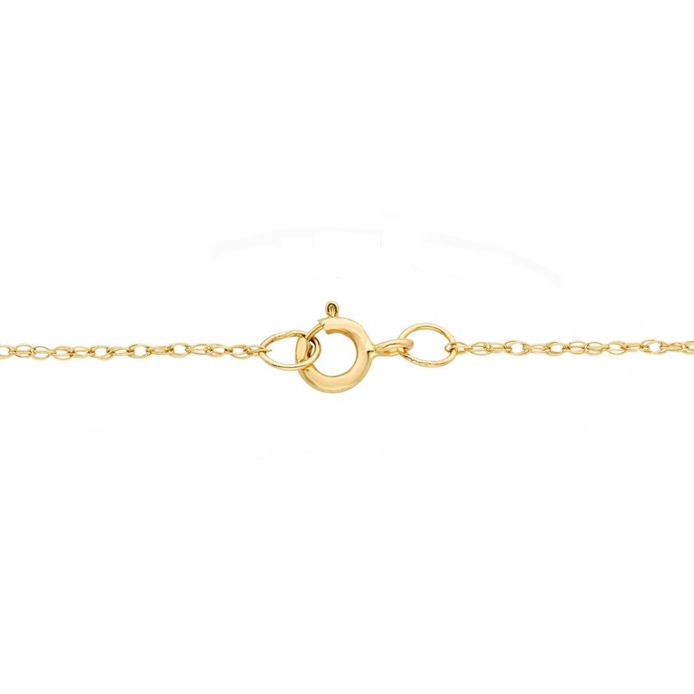 Diamond Heart Cross Pendant in 10K Yellow Gold (1/10 ct. tw.) – Image 3 of 3