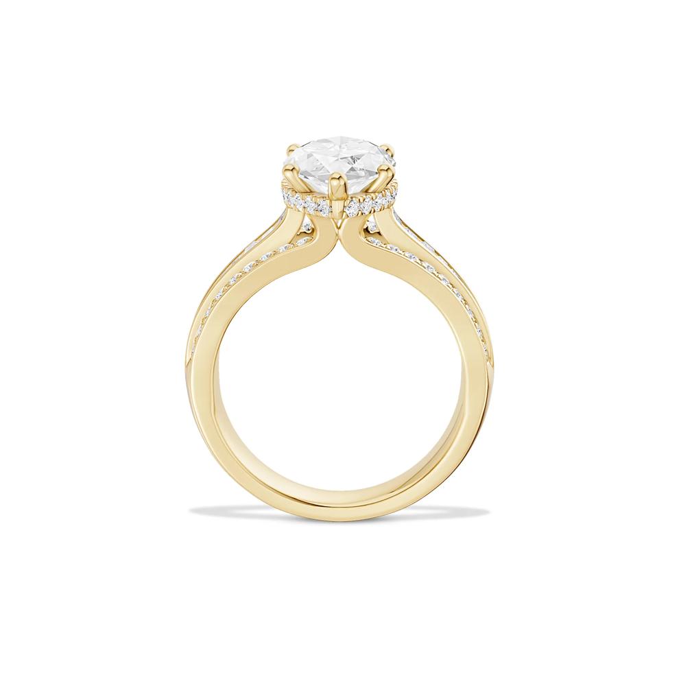 Lab Grown Diamond Marquise Center Engagement Ring in 14K Yellow Gold (3 3/4 ct. tw.) – Image 4 of 4