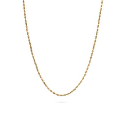 Solid Rope Chain in 14K Gold