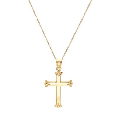 Cross Pendant in 14K Yellow Gold