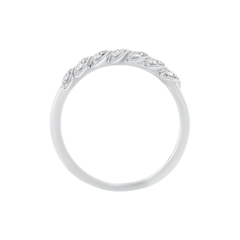 Diamond Accent Twist Stack Band in 10K White Gold – Image 2 of 3