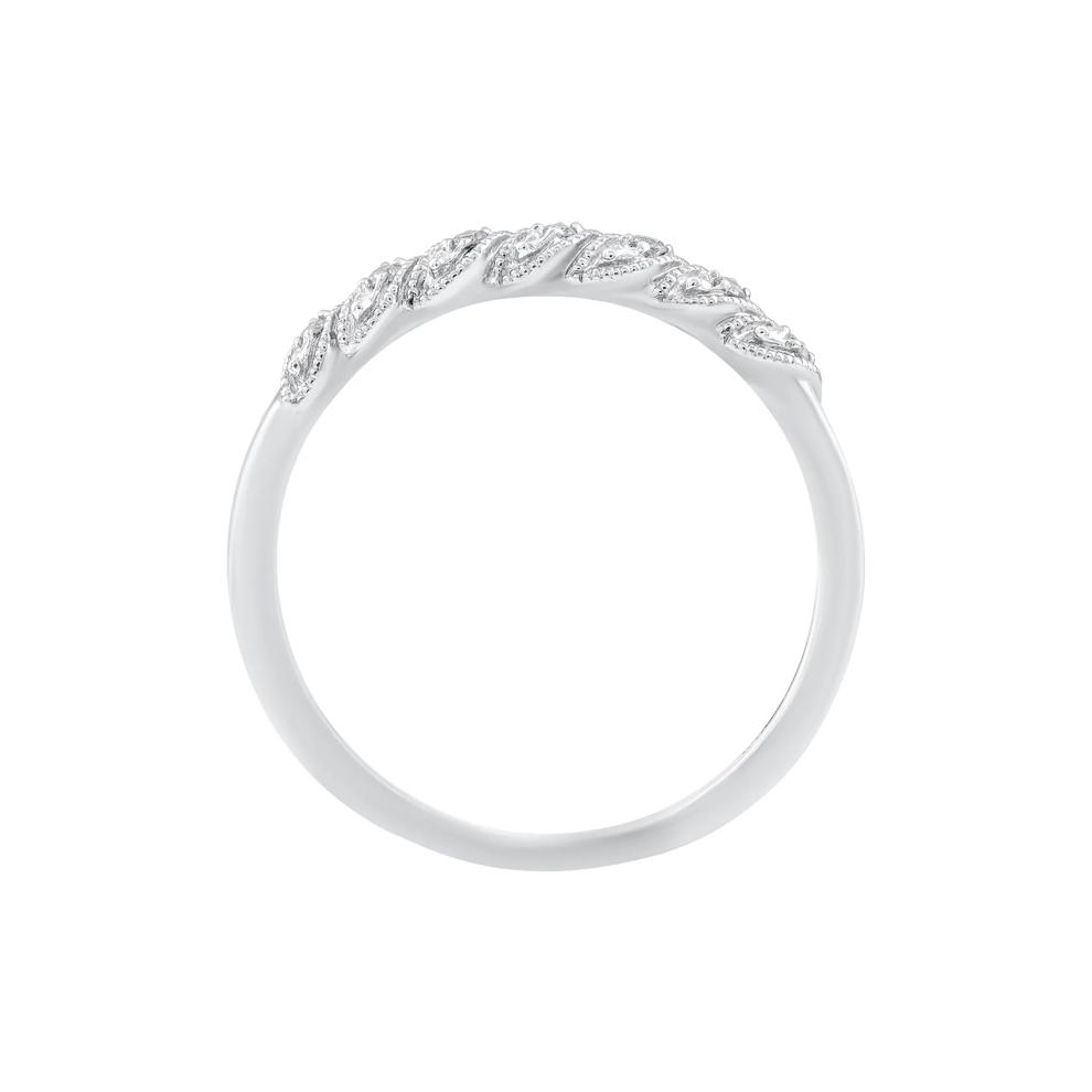 Diamond Accent Twist Stack Band in 10K White Gold – Image 2 of 3