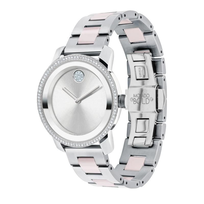 Ladies&rsquo; Ceramic Watch in Stainless Steel and Ceramic – Image 2 of 3