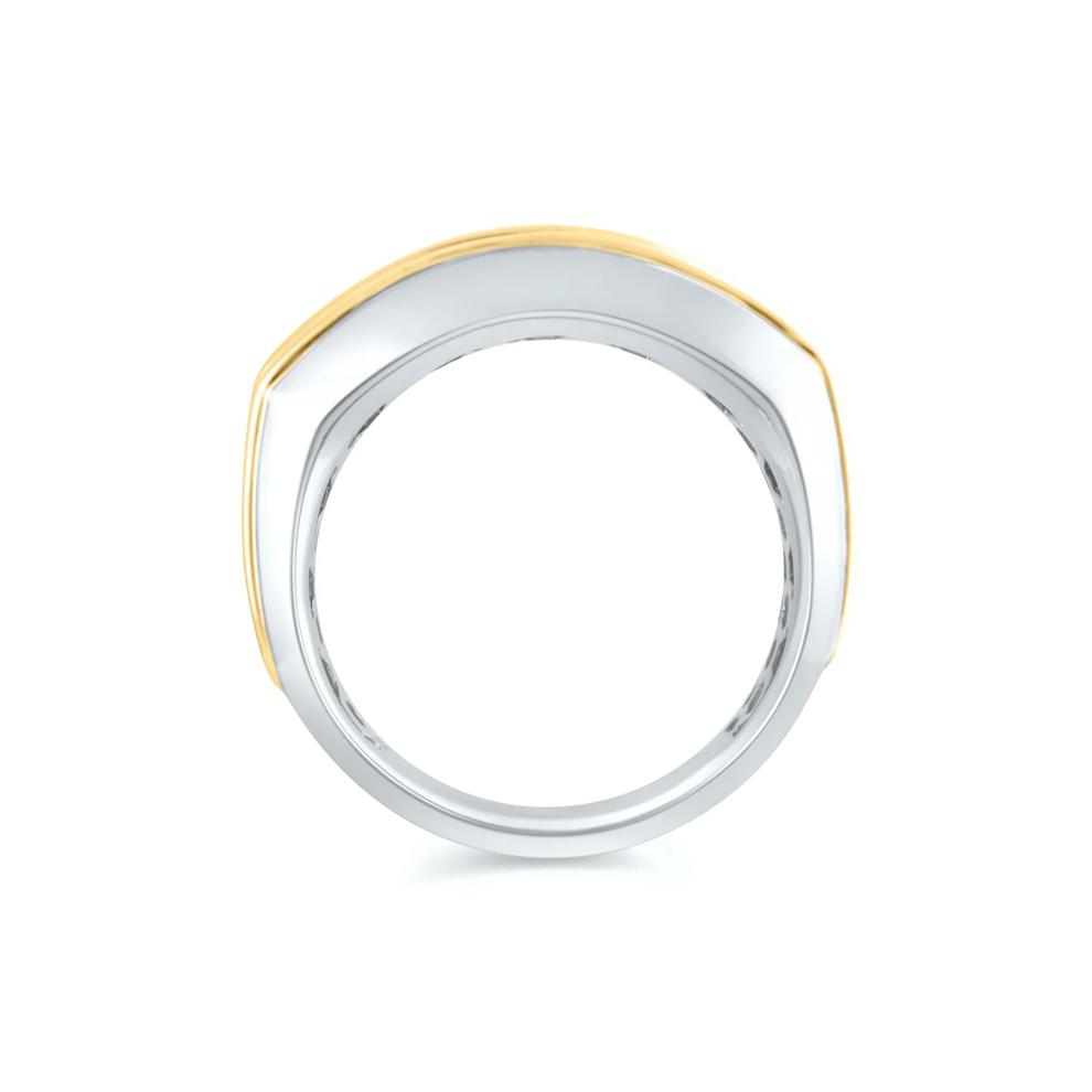 Lab Grown Diamond Five-Stone Wedding Ring in 14K White and Yellow Gold (2 ct. tw.) – Image 2 of 4
