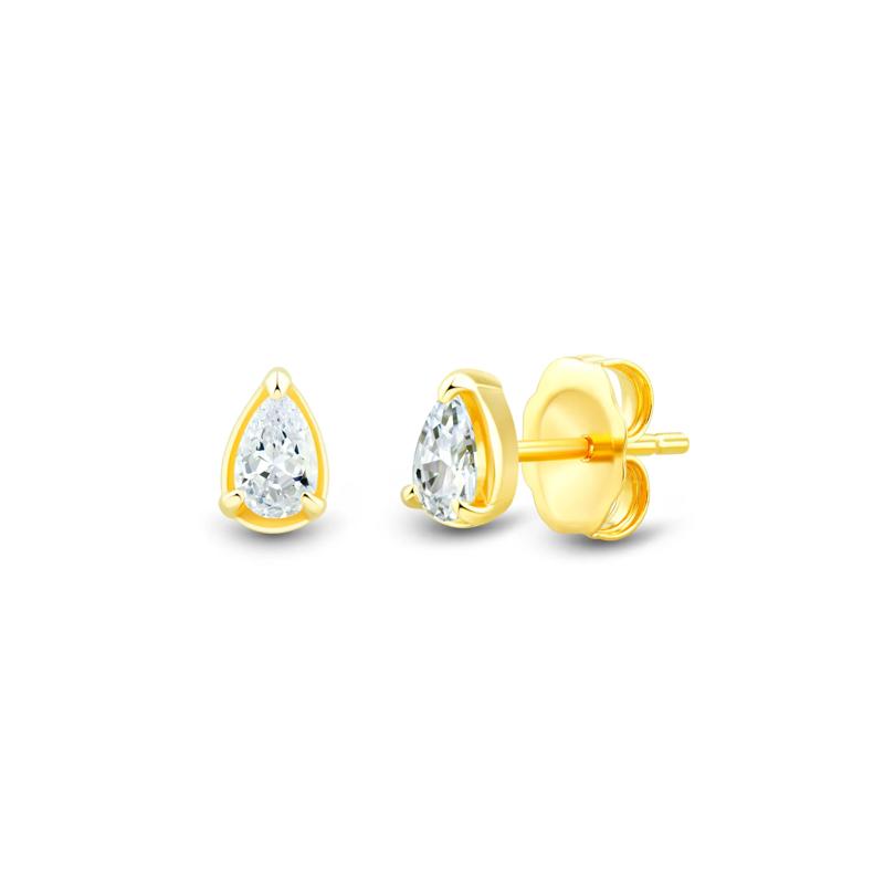 Lab Grown Diamond Pear-Shaped Box Set in Vermeil &#40;1/2 ct. tw.&#41; – Image 7 of 8