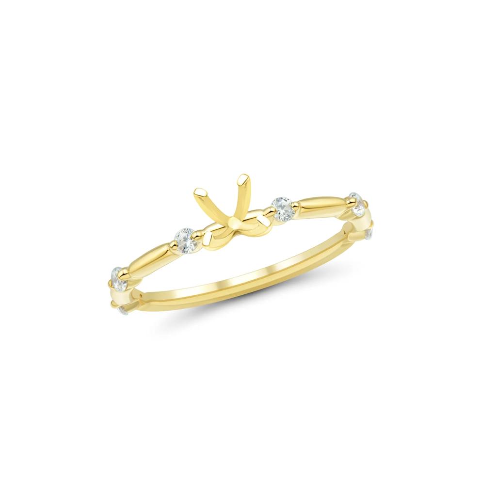 Lab Grown Diamond Semi-Mount Bridal Set in 14K Yellow Gold (1/3 ct. tw.) – Image 8 of 9