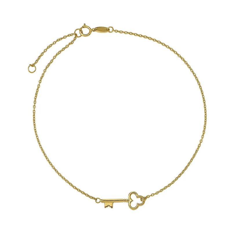 Key Ankle Bracelet in 14K Yellow Gold – Image 1 of 1