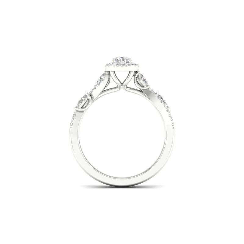 3/4 ct. tw. Diamond Engagement Ring in 14K White Gold – Image 3 of 6