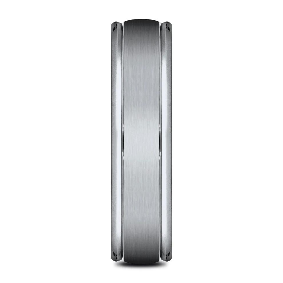 Men's Satin Finish Band in Titanium, 6MM – Image 3 of 3