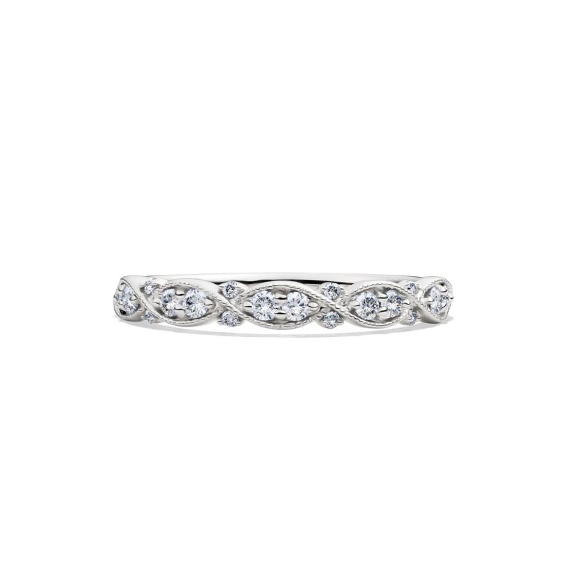 1/4 ct. tw. Diamond Band in 10K White Gold – Image 1 of 4