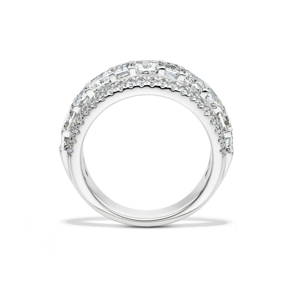 Lab Grown Diamond Multi-Row Anniversary Band in 14K White Gold (3 ct. tw.) – Image 2 of 4