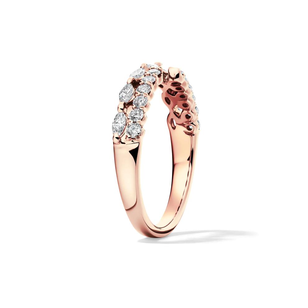 Lab Grown Diamond Open Multi-Row Band in 14K Rose Gold (1/2 ct. tw.) – Image 3 of 4