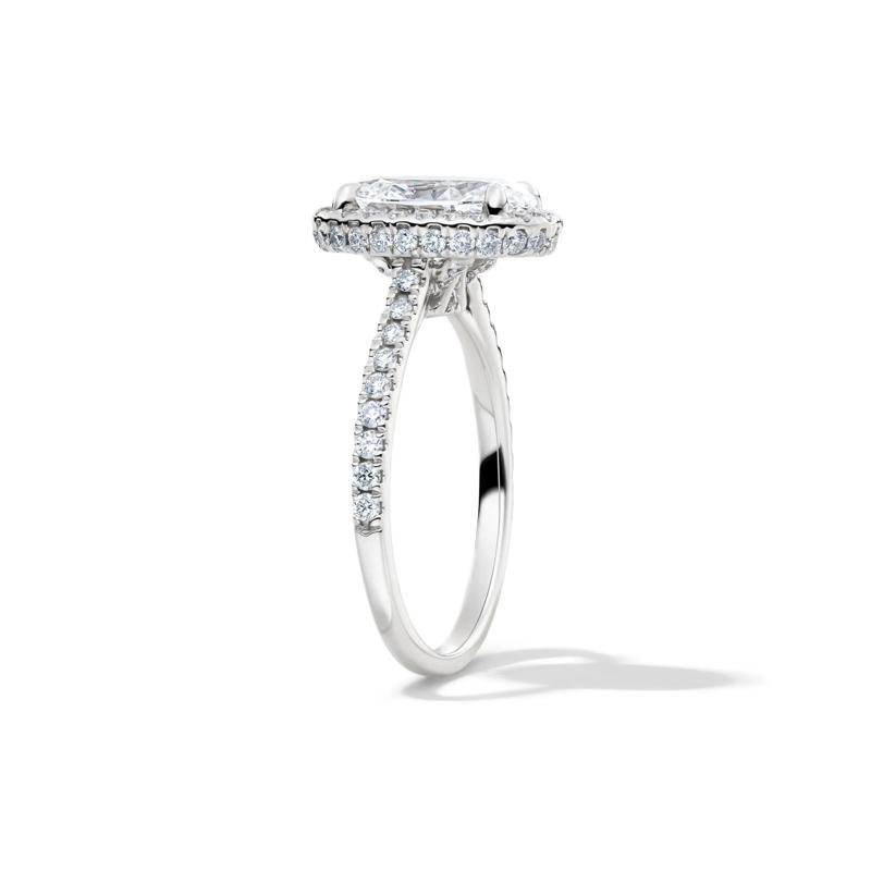 Perry Lab Grown Diamond Oval Engagement Ring in 14K White Gold &#40;2 5/8 ct. tw.&#41; – Image 3 of 6